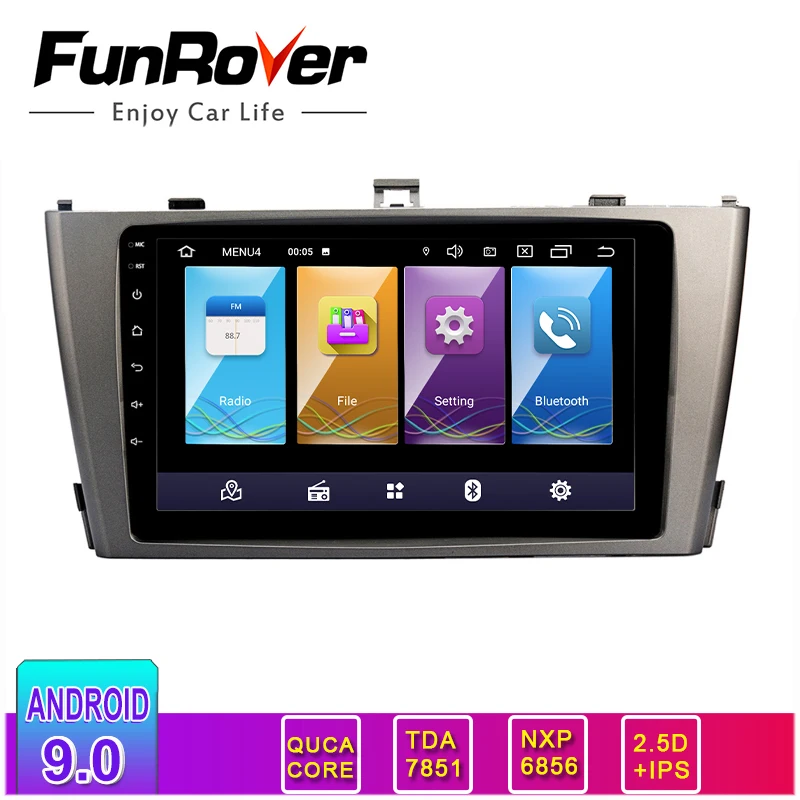 FUNROVER 2.5D+IPS Android 9.0 2 Din Car DVD Stereo Multimedia For Avensis T25 2003 2004 2005 2006 2007 2008 radio Video Player FUNROVER 2.5D+IPS Android 9.0 2 Din Car DVD Stereo Multimedia For Avensis T25 2003 2004 2005 2006 2007 2008 radio Video Player