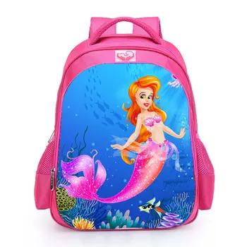 

Student Fairy Mermaid Cartoon Backpack Girl Cartoon School Bags Primary Backpack School Bags for Boys and Girl Mochila Sac A Dos