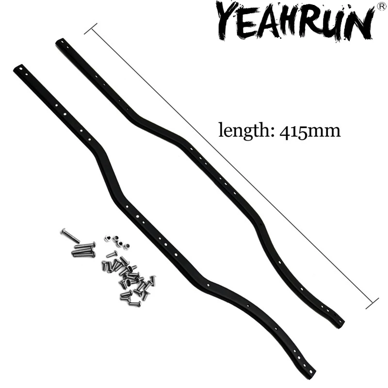 YEAHRUN 2 шт шасси из нержавеющей стали Рамные рельсы Набор Для осевой SCX10 1/10 RC