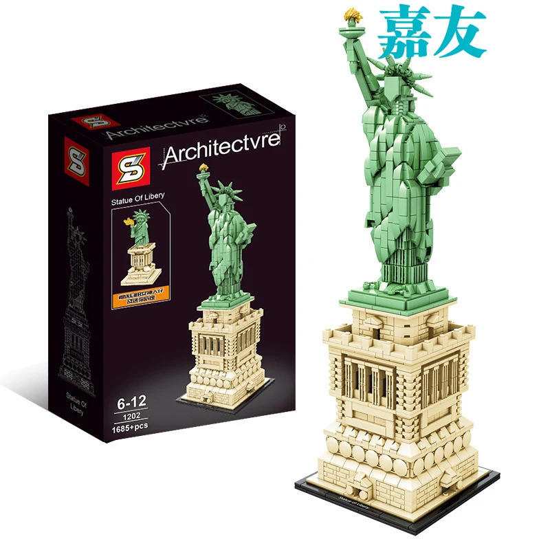 

World-renowned American Statue of Liberty Building-block Toys Compatible with Legoinglys DIY Educating Children Christmas Gifts