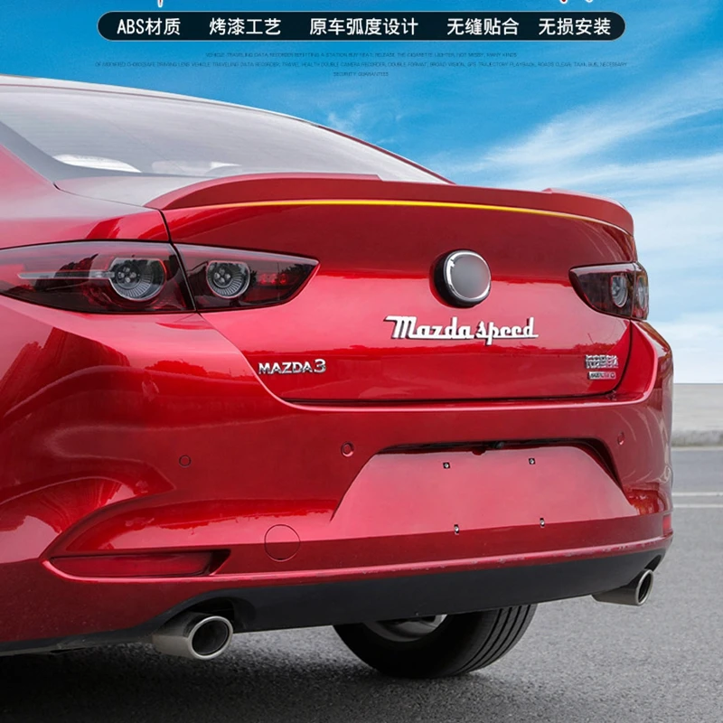 Высокое качество ABS цвет Багажник крыло спойлер Автозапчасти для Mazda 3 Axela седан 4 двери