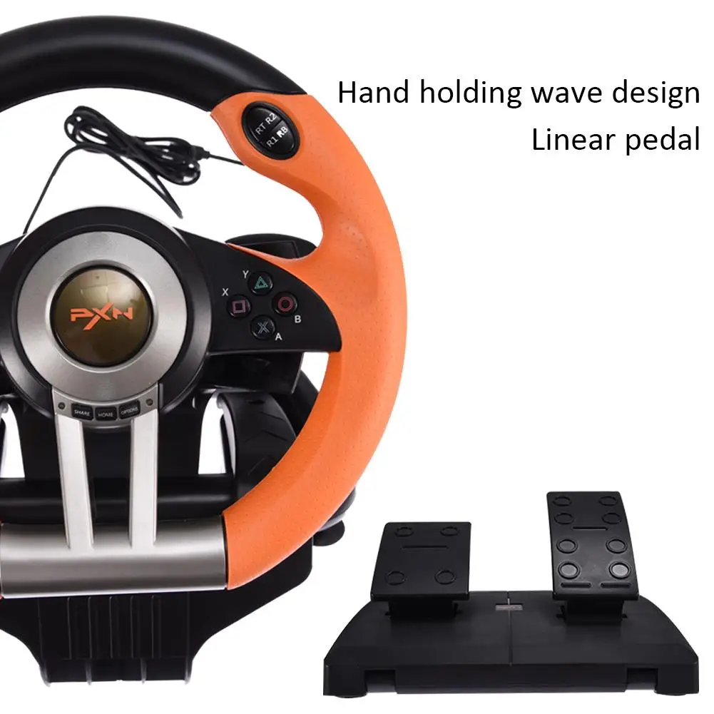  Support PC/for PS3/PS4/X-ONE Computer Game Steering Wheel Simulation USB Wired Connection Racing Si