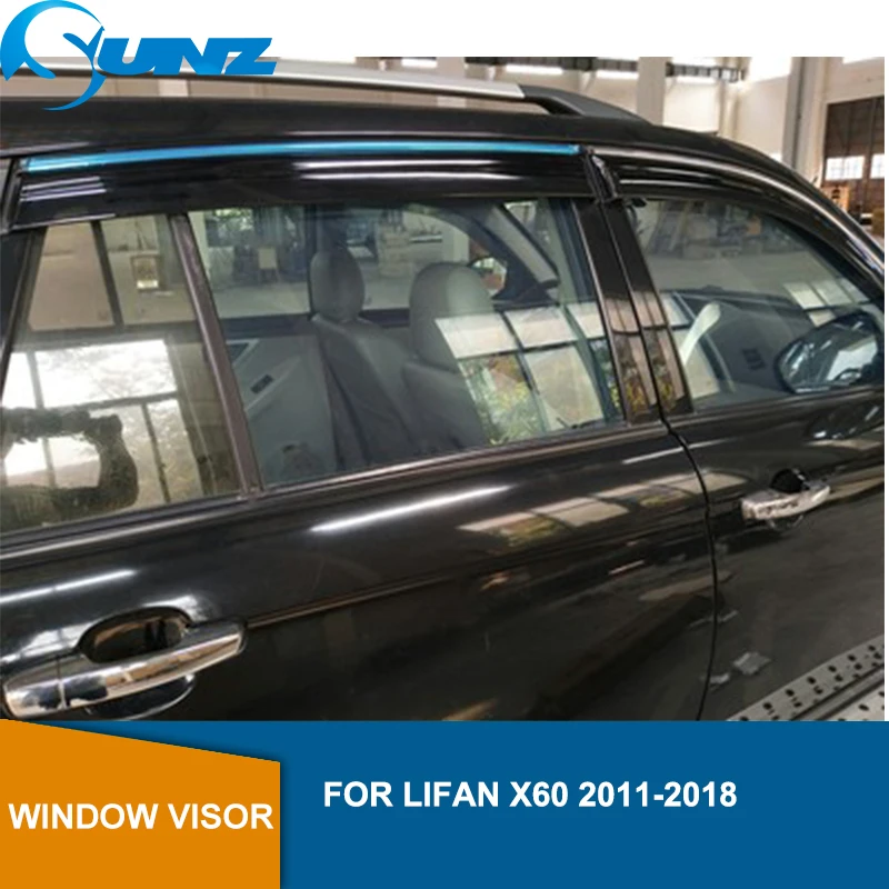 

Window rain protector For Lifan x60 2011 2012 2013 2014 2015 2016 2017 2018 Sun Shade Awnings Shelters Guards accessories SUNZ