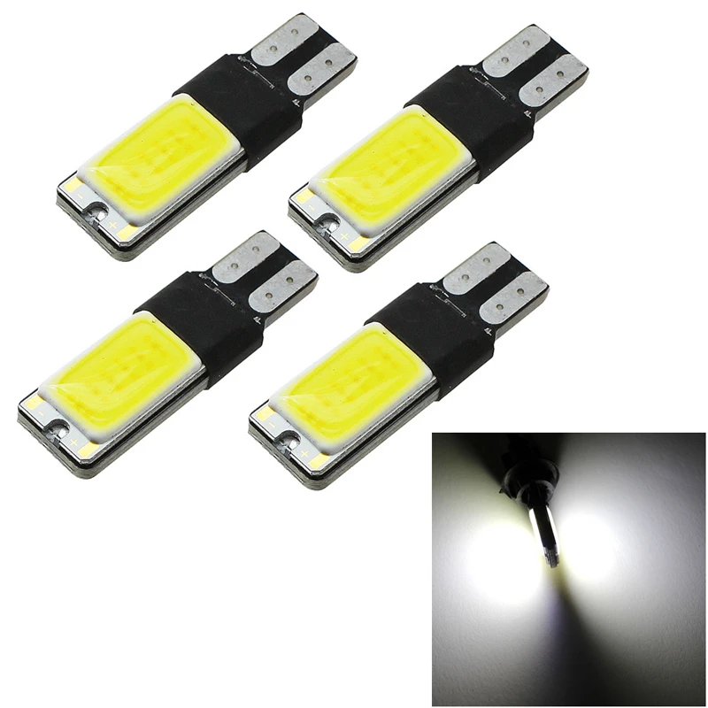 2pcs T10 194 168 6W COB LED Canbus No Error Wedge Side Light Lamp Bulb White