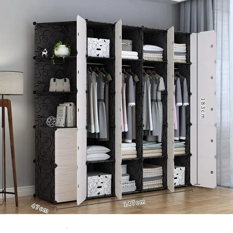 Armoire Rangement Szafa Armario Ropa Armadio Guardaroba Mobilya Mueble De Dormitorio Bedroom Furniture Closet Cabinet Wardrobe - Цвет: Version O