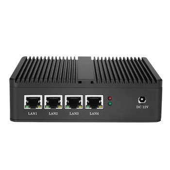 

Fanless Intel Celeron J1900 Mini PC Quad-Cores 4 LAN Ports Gigabit Ethernet Firewall Appliance run Pfsense