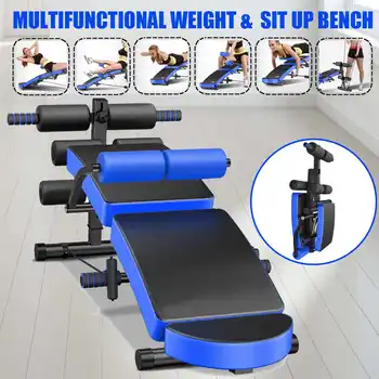 

Load 661Lbs Multi-function Sit Up Bench Adjustable Sit-ups Fitness Workout Abs Bench Press Home Exercise Equipment