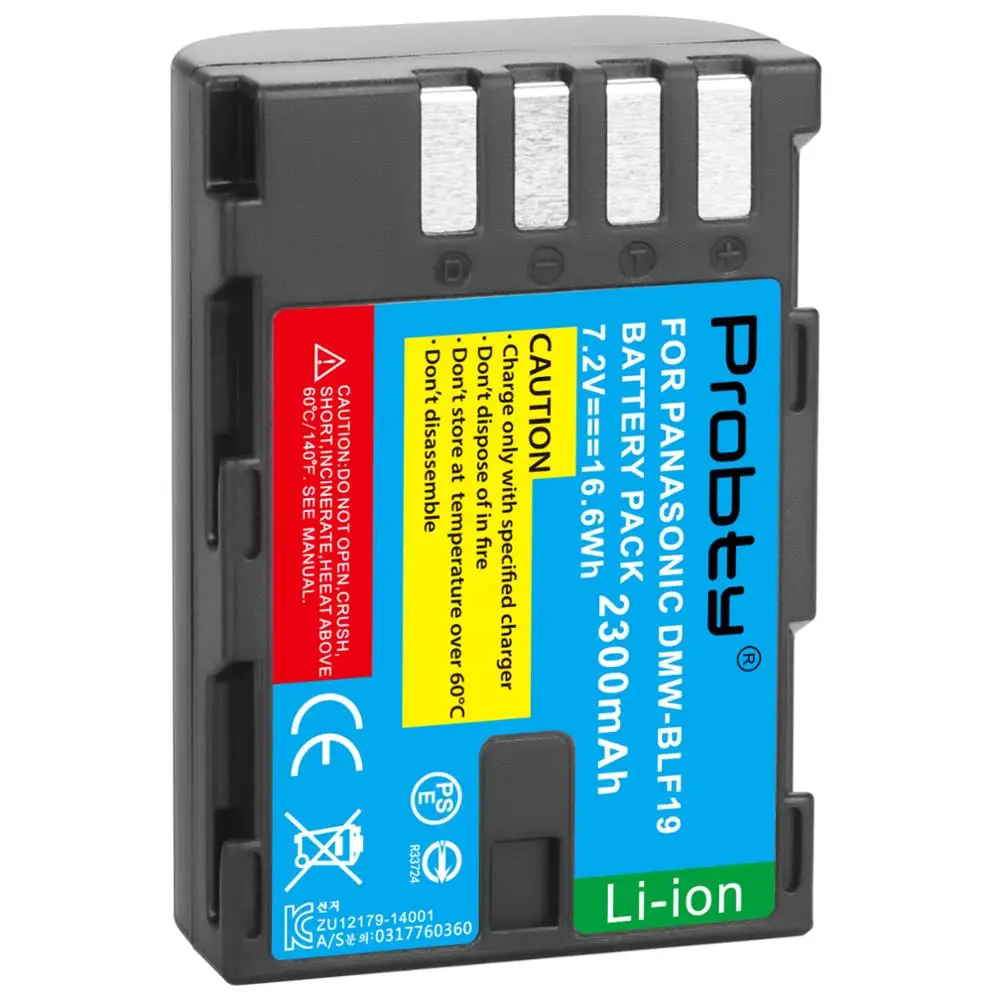 2 шт. 2300 мА/ч, DMW-BLF19 ДМВ BLF19 BLF19E DMW-BLF19e DMW-BLF19PP Батарея+ светодиодный Dual USB Зарядное устройство для цифрового фотоаппарата Panasonic Lumix GH3 GH4 GH5 G9