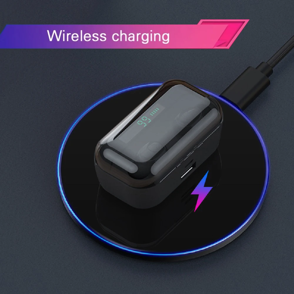 Bluetooth наушники G6S TWS 8D стерео Спортивная Беспроводная зарядка AirDots Pro