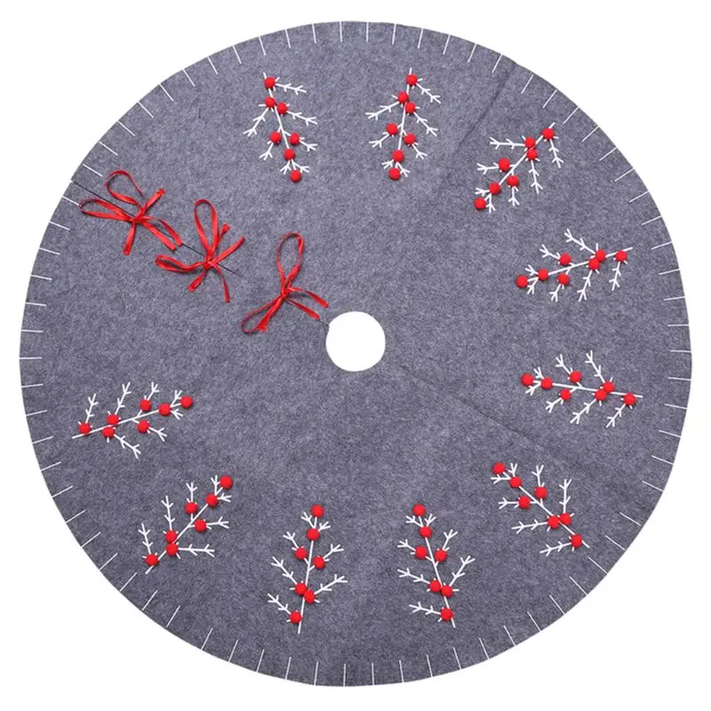 47.2 Inch Vintage Christmas Tree Skirt Decorations Holiday Tree Ornaments Tree Decoration Xmas Party Holiday Decorations 425D