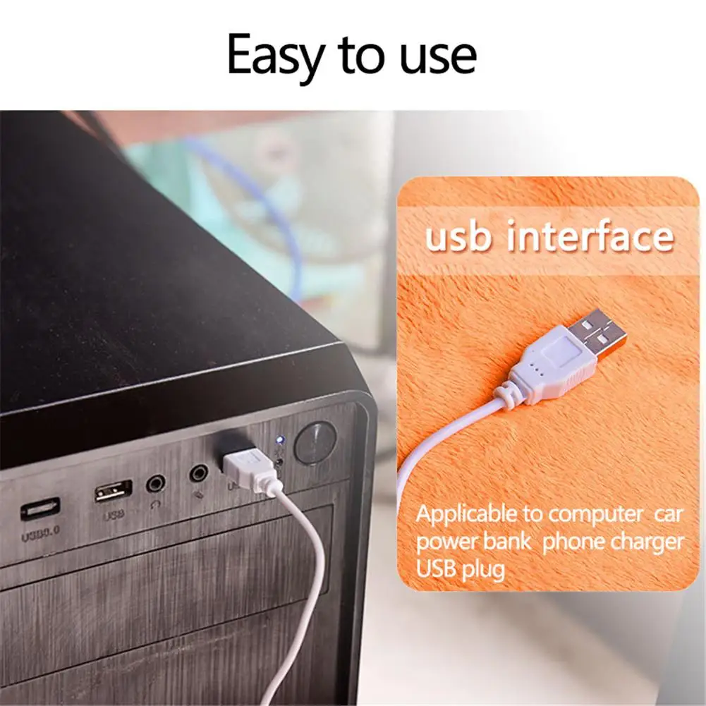 USB электрическая нагревательная Подушка перезаряжаемая одноцветная мягкая подушка для сиденья офисное кресло грелка Водонепроницаемая моющаяся грелка