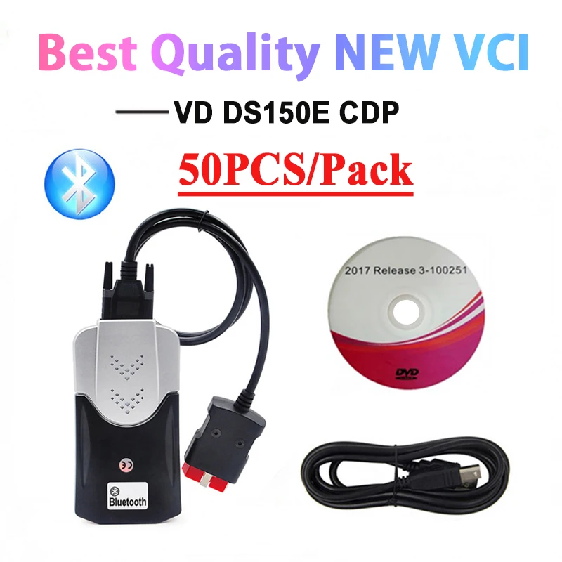 50 шт./лот Европейский DHL 2017 3 генератор ключей vd ds150e cdp новый vci для delphis