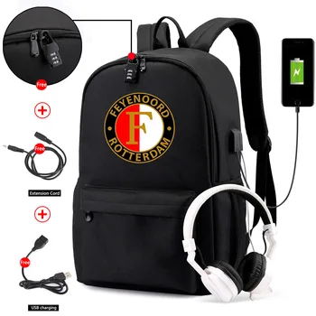 

Feyenoord Canvas Waterproof Anti-theft Laptop Backpack for Teenager Boys Girls Student School Backpack Men Women Mochilas