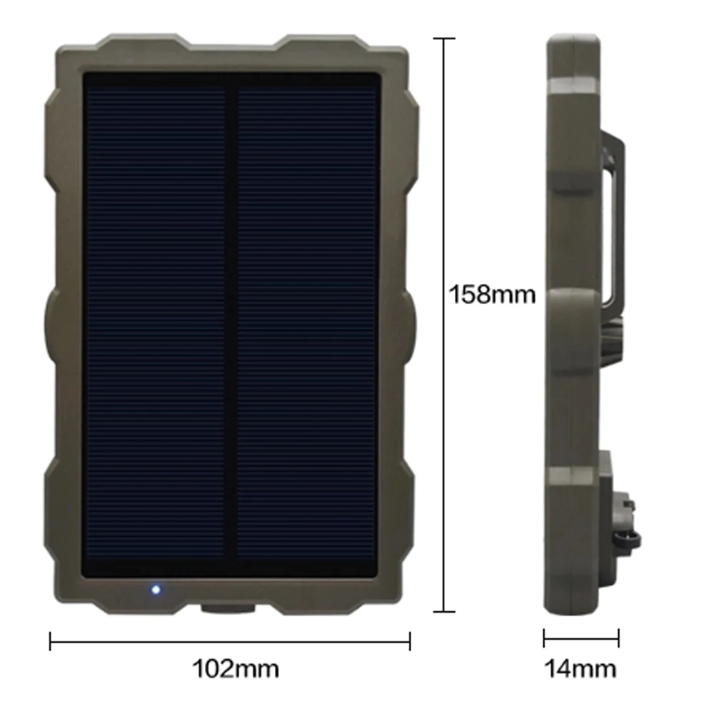 Câmera de Caça ao ar Carregador de Energia para Câmera Livre Bateria Painel Solar Externo Selvagem Foto-armadilhas H801 H885 h9 h3 S15w 4 Câmeras de caça