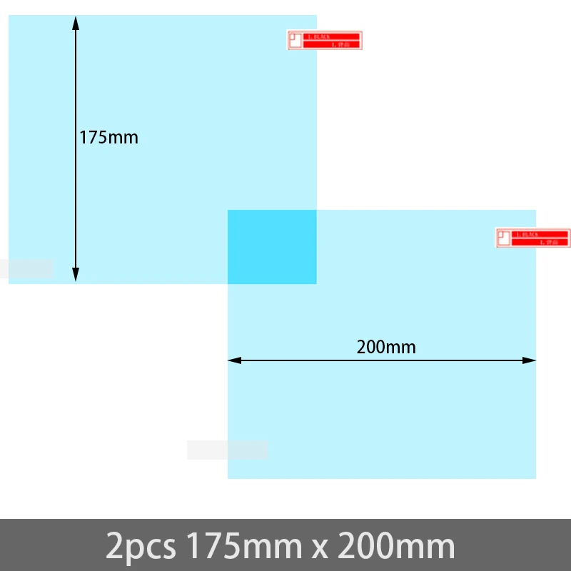 2pcs 175mm x 200mm Для peugeot 307 307sw 307cc полное покрытие противотуманная пленка зеркало заднего вида дождестойкий аксессуары 2002 2003 2004 2005 2006 2007 2008 SW - Название цвета: 2pcs 175mm x 200mm
