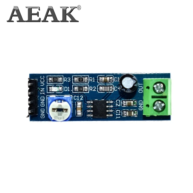 Модуль аудио усилителя AEAK LM386 200 раз 5 В 12 в входное сопротивление 10K|Интегральные