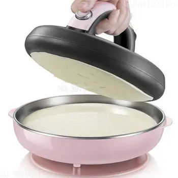 

Automatic Nonstick stainless steel Pancake dish Crepe Makers mini Pancake machine Household electric baking pan with Metal stent