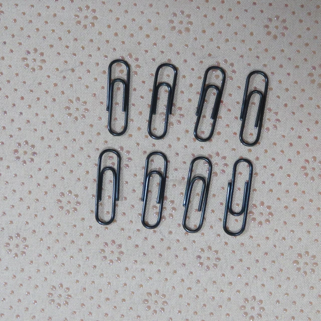 Fekete Papír Klip Fém Könyvjelző Pin Clip Adagoló Kötő Levélpapír Hallgatói Iroda 100Db - Image 3