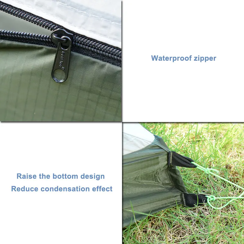 Barraca de Acampamento Temporada à Prova Água sem Pólos Configurar para Caminhadas ao ar Geertop Ultraleve Pessoa Quatro Dwaterproof Tendas Compacto Fácil Livre Turista Uma 20 quatro temporada à prova dwaterproof água sem
