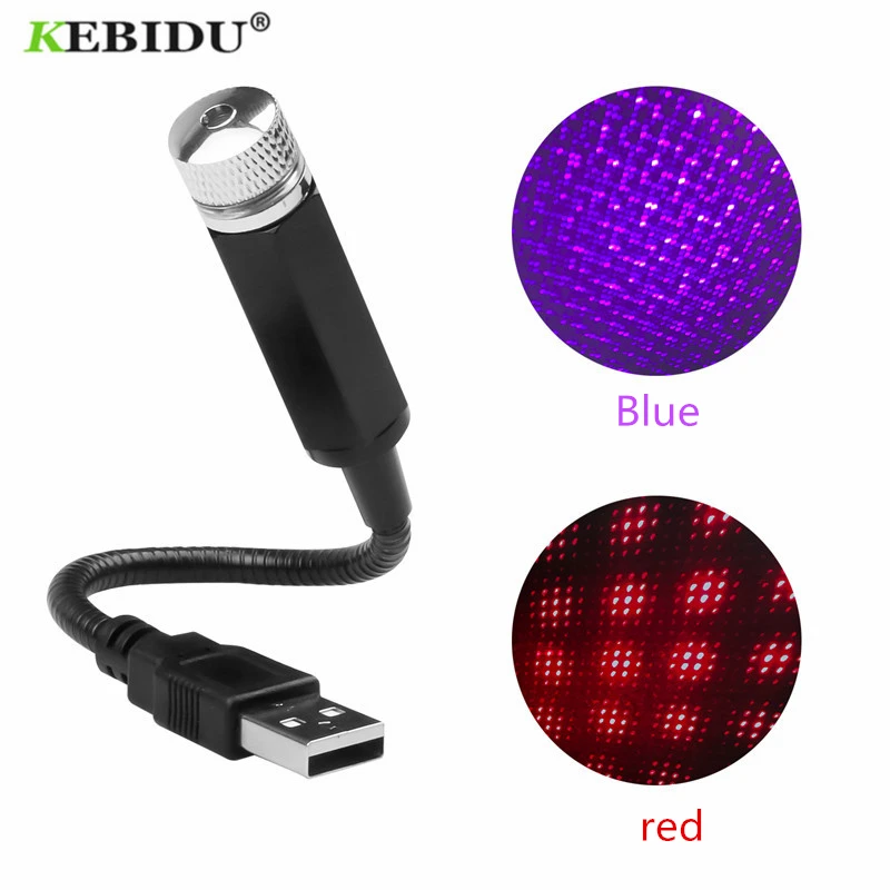 USB Автомобильное украшение ночной Галактический светильник для крыши автомобиля