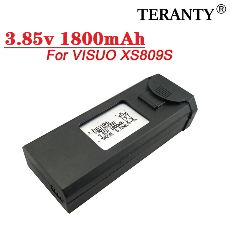 Original 3.85V 1800mAh Lipo Bettery For VISUO XS809s XS816 RC Quadcopter Drone Battery Spare Parts Accessories 3.7v battery | Электроника