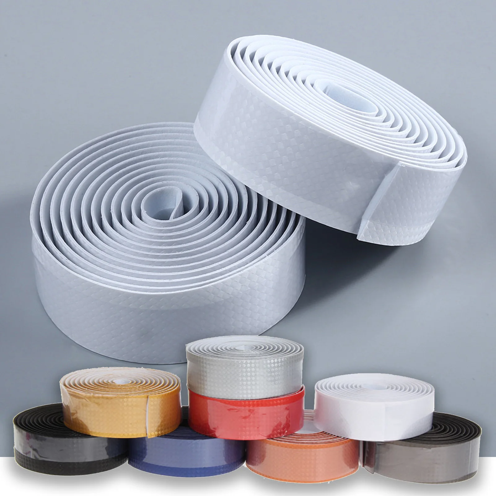 2Pcs 2m Cycling Road Bike Handlebar Tape Anti-Slip Bicycle Handle Bar Tapes Wrap Fixing Straps Bicycle Tool