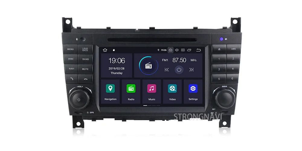 Flash Deal Android 9.0 Car DVD Player multimedia for Benz W203 W209 W219 A160 C180 C200 CLK200 radio stereo IPS screen DSP WIFI BT RDS 32