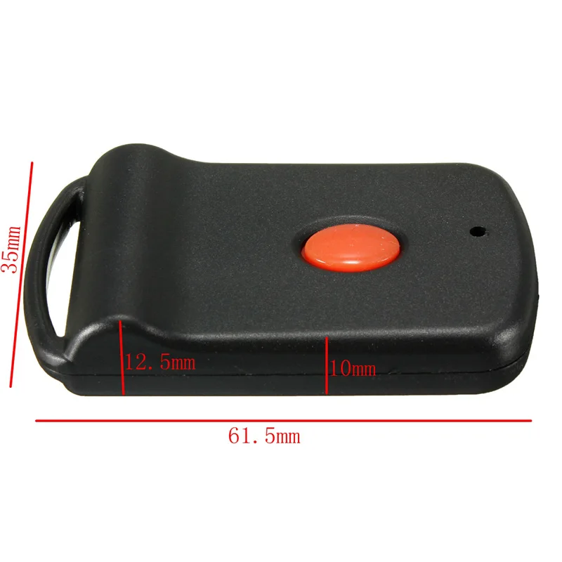 

12V Garage Door Transmitter 1 Button Gate Wireless Linear MultiCode 10 Dip Switch Key-chain High Quality