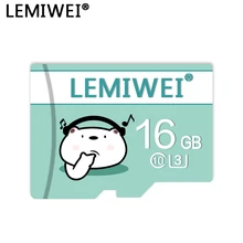 De alta velocidad tarjeta de memoria de 64GB 32GB 16GB Lemiwei TF tarjeta Flash Clase 10 U3 A1 Transflash tarjeta para Smartphone