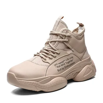 

High-top Basketball Shoes Men Rubber Breathable Non-slip Sport Outdoor Hard Court Gym Trainers Shoes Cushioning Sneakers Men