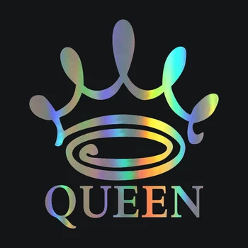 

Queens on Board Funny Car Stickers and Decals Cartoon Racing Bumper Sticker Vinyl Decal for Vehicle Window Door Body 6.69"x7.83"
