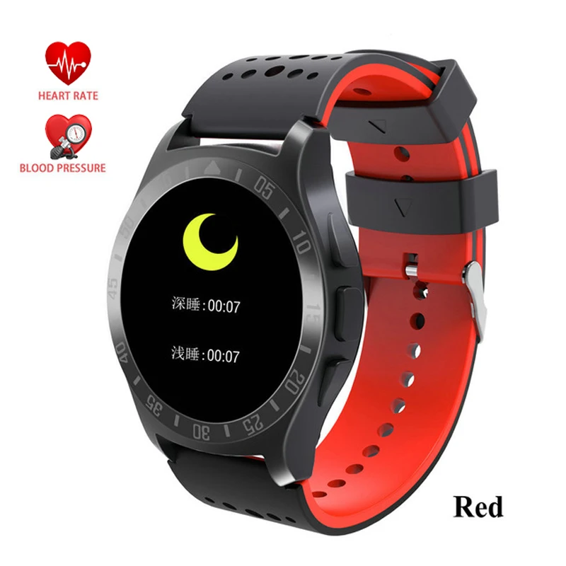 Red 696 KY009 Смарт-часы для мужчин Bluetooth Вызов кровяное давление монитор сердечного ритма водонепроницаемые спортивные часы умный браслет для женщин - Цвет: Red