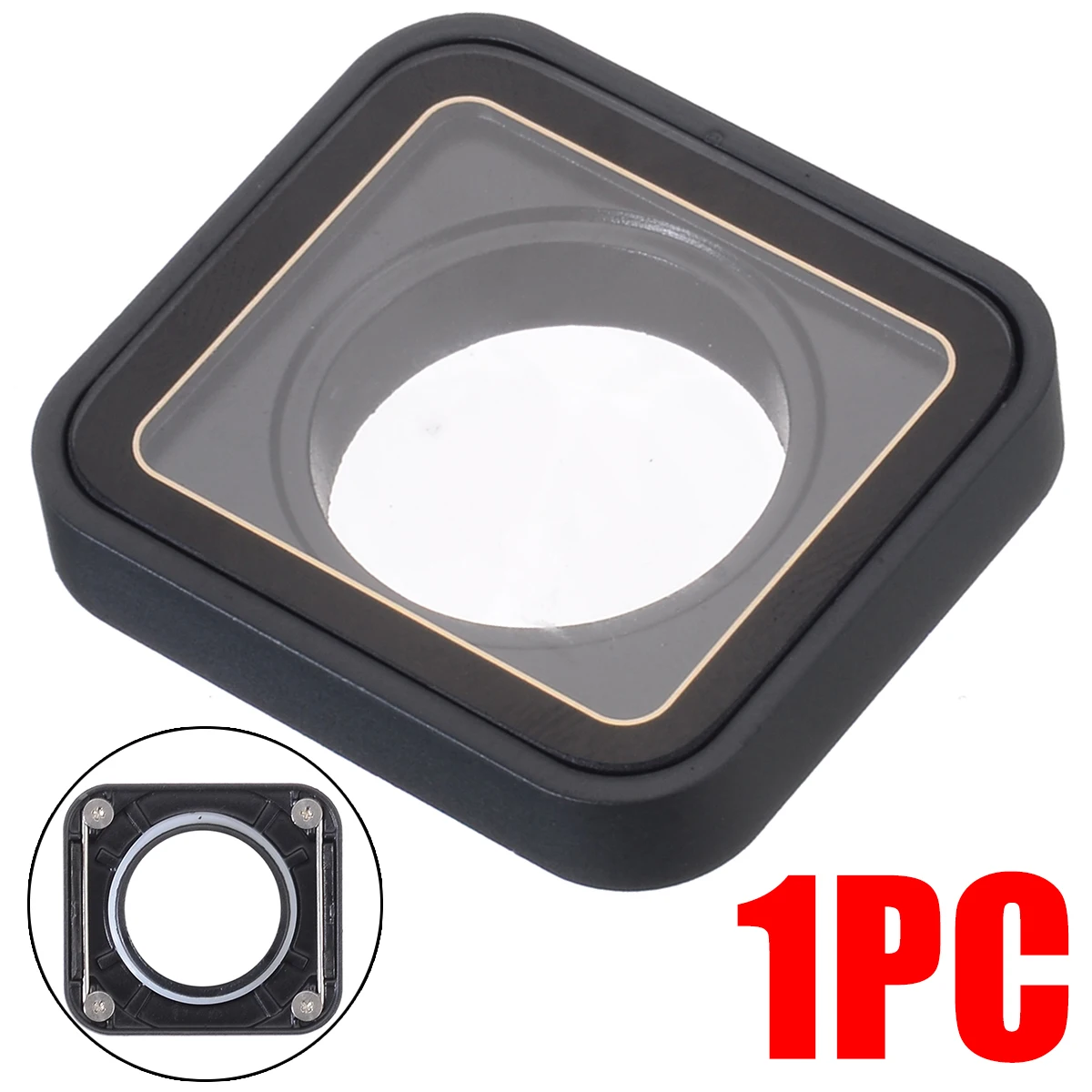 1PC High Quallity Camera Clear Glass Lens Protection Case Cover Replacement UV Lens Part Black For Go Pro Hero 5 6 7