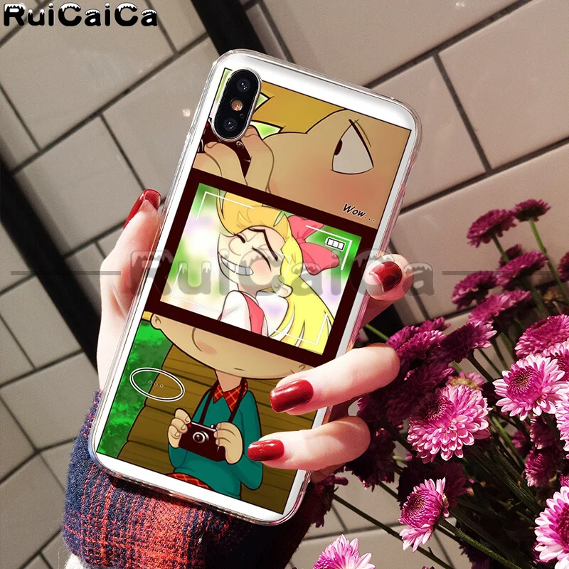 RuiCaiCa Hey Arnold Coque Shell чехол для телефона Apple iPhone 8 7 6 6S Plus X XS MAX 5 5S SE XR мобильные чехлы - Цвет: A15