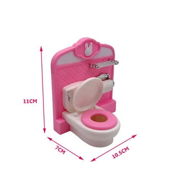 

2020 latest style fashion Barbies plastic accessories baby toilet / toilet best gift for children girl play house toy