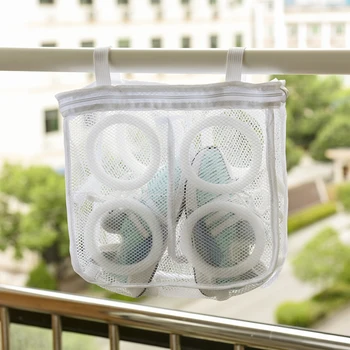 

Portable Cleaning Laundry Bags Washing Machine Mesh Shoe Bags Protector Organizer Bra Underwear Storage Washing Hanging Bag