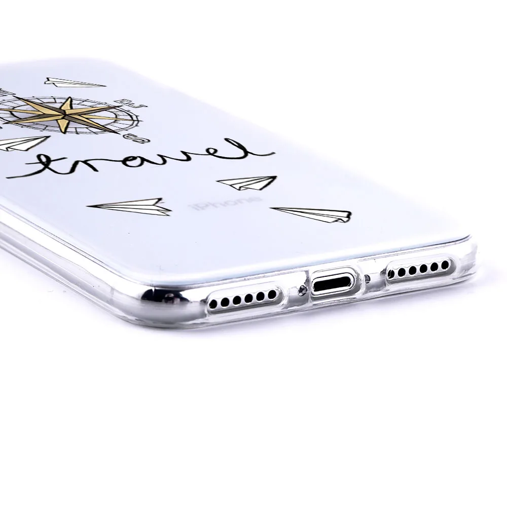 Дорожная карта противоударные Нескользящие простые чехлы для iPhone XR XS Max X 6 6s 7 8 Plus