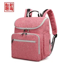 Многофункциональный большой объем USB сумка для подгузников на плечо женская сумка для мамы и ребенка бутылочка для кормления Aiaper рюкзак для коляски