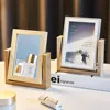 Nordic Simple Wooden Mirror Pgoto Frame Picture Frames Living Room Bedroom Home Decor Modern 6 Inch 7 Inch Art Picture Frames ► Photo 2/6