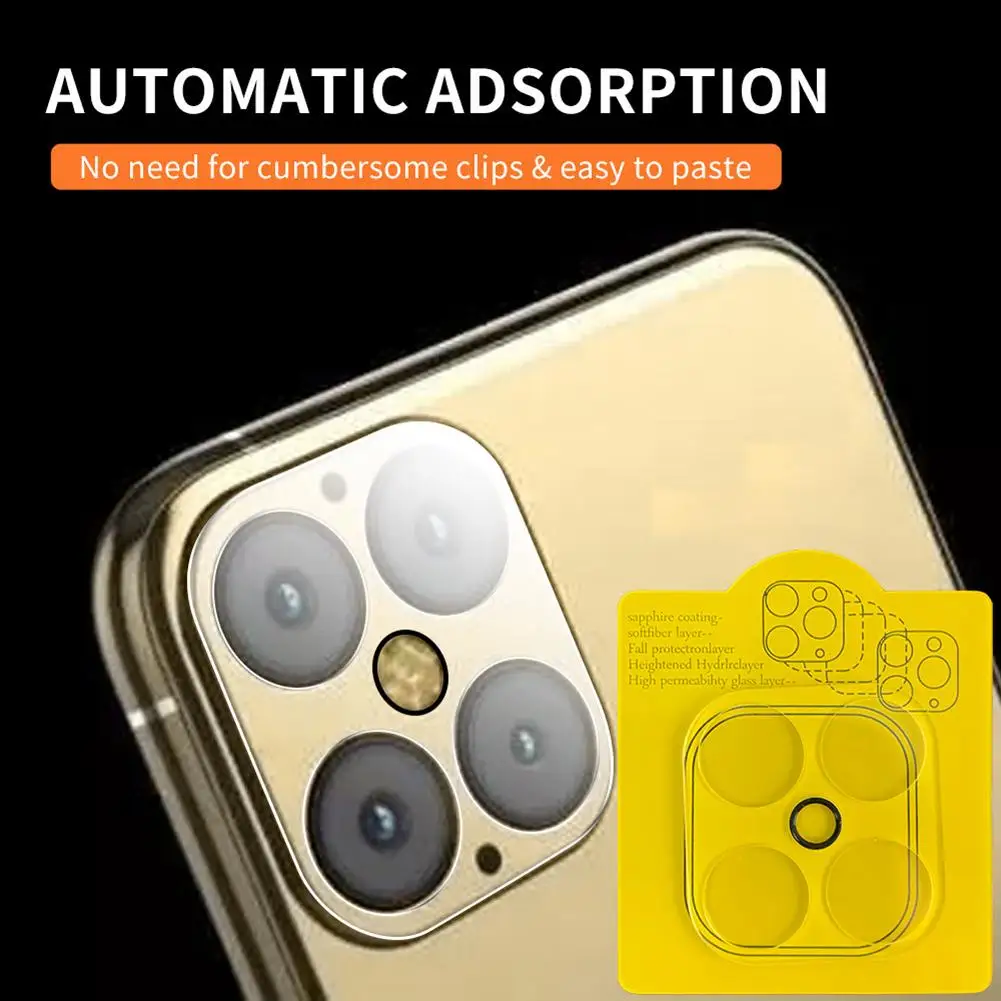 Tempered Glass Full Coverage Phone Camera Lens Protective Film for iPhone 12
