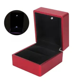 

earring holder LED Wedding Ring Box Container Earrings Proposal Jewelry Holder Storage Case jewellery organizer
