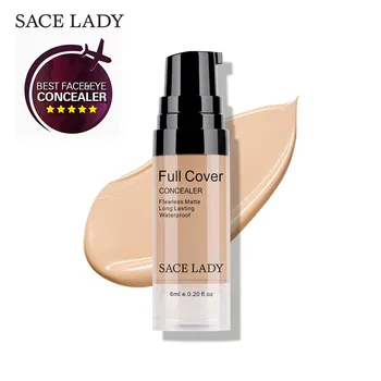 SACE LADY 8 Colors Full Cover Liquid Concealer Makeup 6ml Eye Dark Circles Cream Face