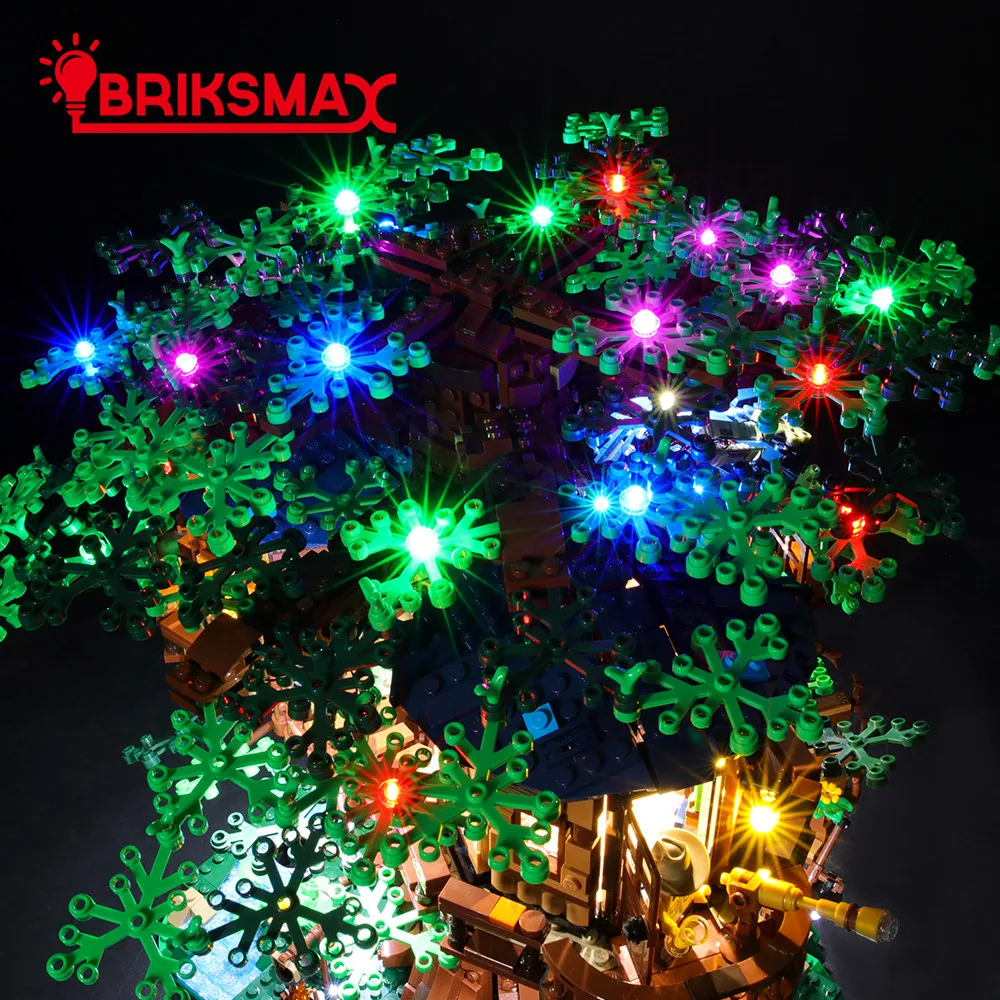 BriksMax Led Light Up Kit для идей серии дерево дом игрушки строительные блоки комплект освещения совместим с 21318(весеннее шоу