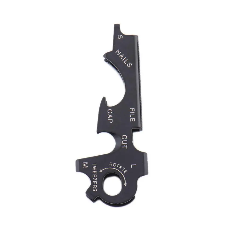 

1 Pcs Outdoor Multifunctional Stainless Steel Tool EDC Bottle Keychain Screw Tool 8 Tool Opener 1 In F8U9