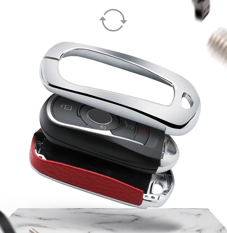 Автомобильный кожаный чехол для ключей, держатель ключей для Chevrolet Cruze Aveo Trax Защитные чехлы для сидений, сшитые специально для Opel Astra Corsa Meriva Zafira Antara Mokka Insignia