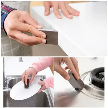 

2pcs Alumina Emery Strong Magic Sponge Cleaning Brush Dish Bowl Washing Sponge Home Kitchen Pot Pan Window Glass Cleaner Tools