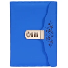 Популярный Кожаный Блокнот бизнес личный дневник с кодом блокировки толстый блокнот канцелярские принадлежности