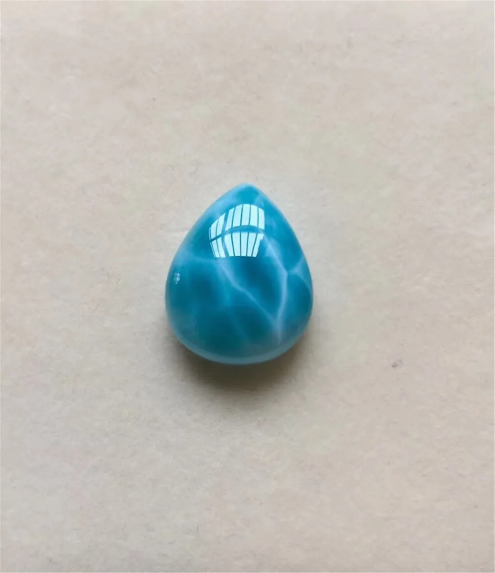 Натуральный Ларимар кулон для женщин мужчин 20x16x7 мм бусины Доминика Синий Кристалл Овальный Прозрачный камень драгоценный камень украшение подвеска AAAAA