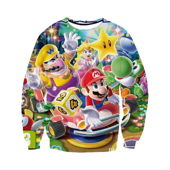

Not Cotton Hoodies Men Anime Mario 3d Print Clothes Sweatshirts/hoodies/pants Casual Shorts Funny Streetwear Hip Hop Coat