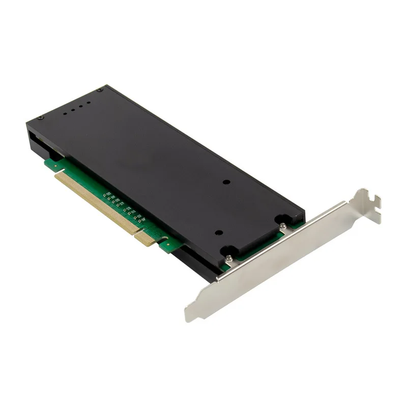 PCIE x16 M.2 NVMe SSD 어댑터 확장 카드, 전문 플러그 앤 플레이 지원, M.2 M 키 및 B + M 키 칩 Asmedia ASM2824